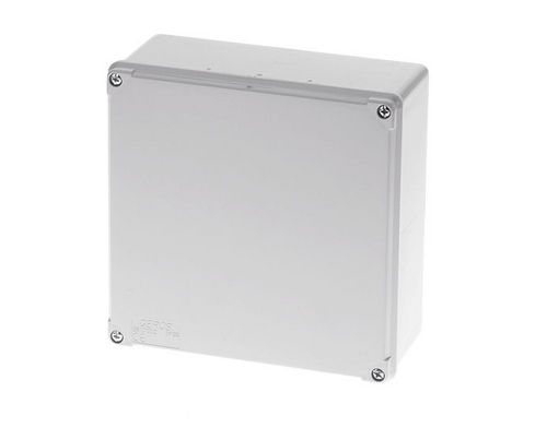Caixa de passagem elétrica de parede - 170 x 170 x 75 mm, IP 65 | GR17012 - GEROS - à prova de água / em material plástico