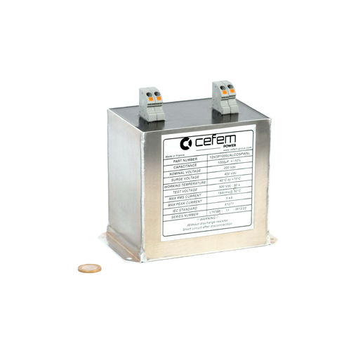 Capacitor de tração - Cefem Group - de filme de polipropileno metalizado / encapsulado / módulo