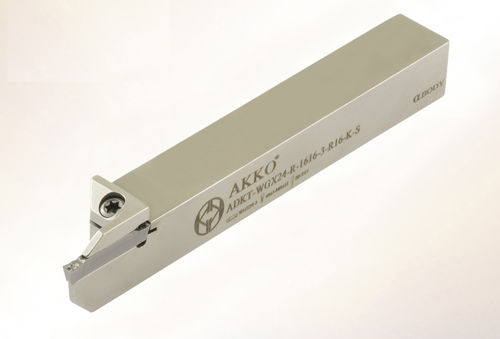 Porta-ferramenta com parafuso de fixação - ADKT-WGX16 series - AKKO CUTTING TOOLS - de ranhurar / para torneamento externo / para torno CNC