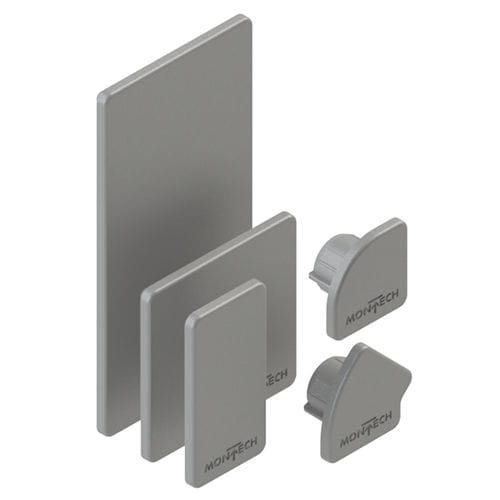 Tampa de acabamento para perfis - AK-5025 - gray series - MONTECH - press-fit / retangular / quadrada