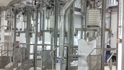 Ensacadeira de big-bags com caixa de luvas - M502 - NTE PROCESS - de granulados / de pós / semiautomática