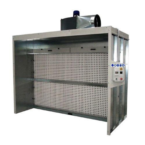 Cabine de pintura a pó aberta - ZINCO SEC CARB series - GGE srl - com filtro seco / com filtro de carvão ativado / tipo ciclone