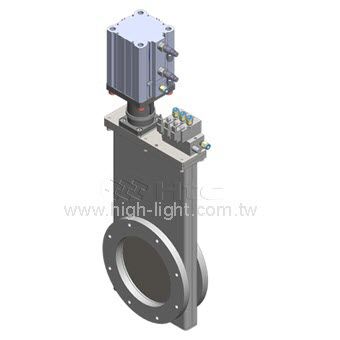 Válvula de guilhotina - HV - Highlight Technology Corp. - pneumática / para vácuo / em aço inoxidável