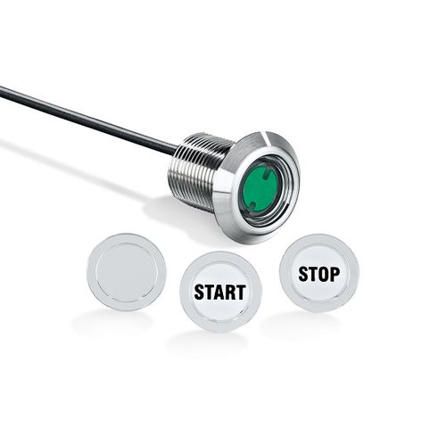 Botão de comando capacitivo - KT53 series  - ifm electronic - robusto / para ambientes agressivos / IP69K