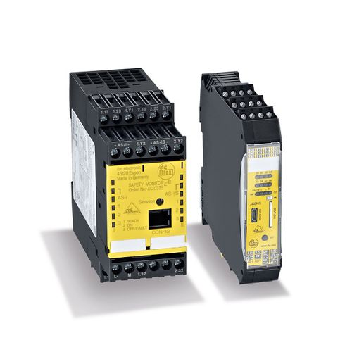 Monitor de segurança sobre calha DIN - AC0, E7053S series - ifm electronic
