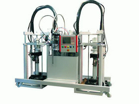 Dosador-misturador de resinas - max. 28 kg/min | Polymix 1000/2000   - 2KM - com bomba de engrenagens / com fluxo ajustável