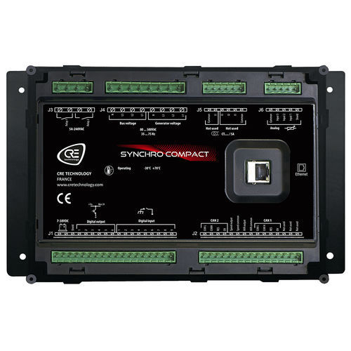 Controlador de sincronização para grupo gerador de energia - SYNCHRO COMPACT CORE - CRE TECHNOLOGY - usina hidrelétrica / automático / para montagem traseira