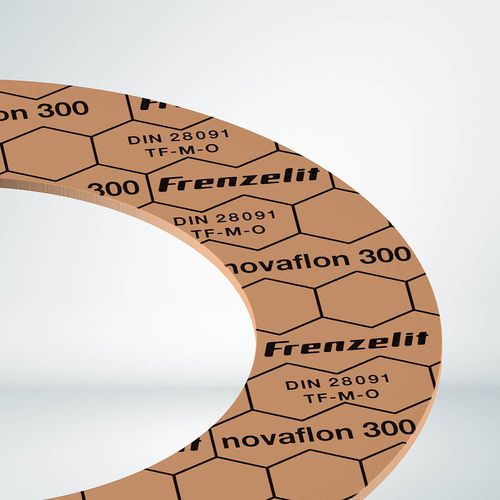 Papelão hidráulico em aço - novaflon® 300 - Frenzelit - em PTFE / para a indústria