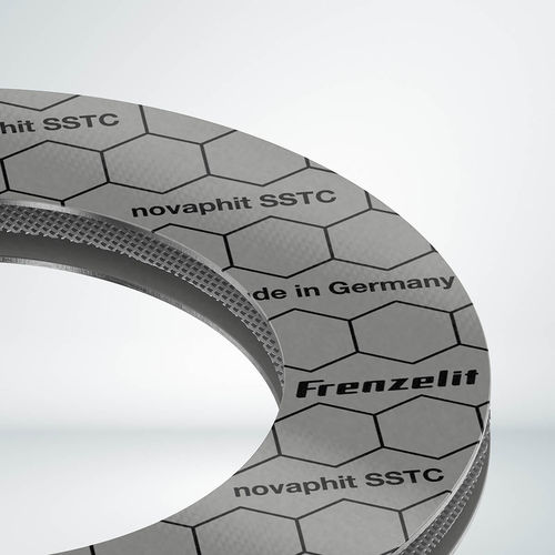 Papelão hidráulico em grafite - novaphit® SSTC - Frenzelit - em grafite expandida / metálico / para movimentação