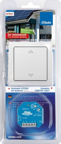 Botão de comando sensível ao toque - BPB55 - Eltako Electronics - CA / sem fio / para atuador