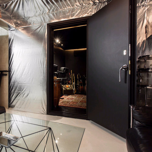 Porta acústica - RS10 - 54 dB - Acústica Integral - Soundproofing - de abrir / metálica / para ambiente interno