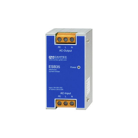 Controlador de corrente em trilho DIN - ESB00351 series - Camtec Power Supplies GmbH