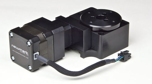 Mesa de coordenadas com base giratória - RT-2 series - Newmark Systems Inc - motorizada / de 1 eixo / miniatura