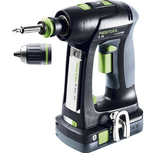 Furadeira parafusadeira - C 18 HPC 4,0 I-Plus - Festool - sem fio / de elevada potência