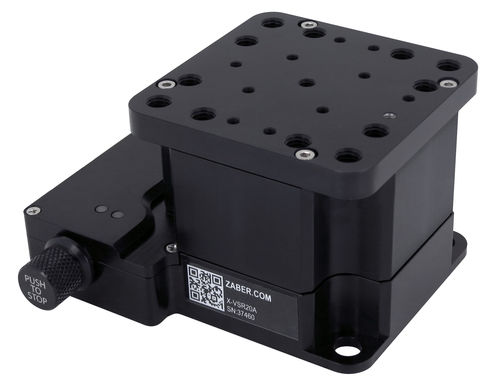 Mesa de coordenadas vertical - X-VSR series - Zaber Technologies - Vancouver, BC - manual / de um eixo / com controlador integrado