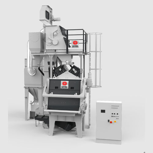 Jateadora de granalha com esteira rotativa - MR series - Sinto AGTOS GmbH - para molas / automática