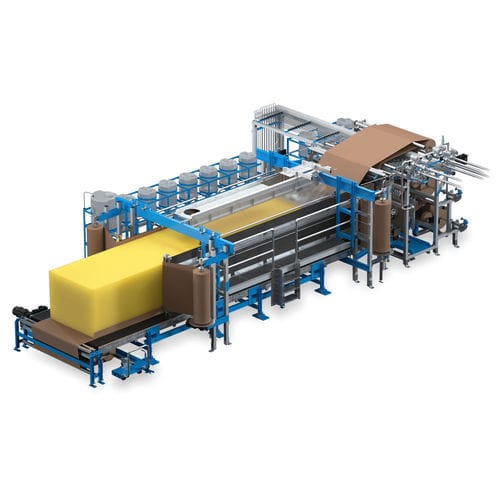 Linha de produção de blocos de espuma flexível de PUR - JFLEX evo - Hennecke GROUP - contínua / de funcionamento descontínuo