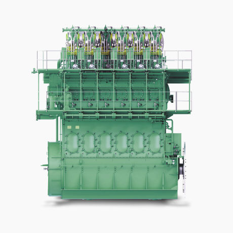 Motor a gás - ME-LGIM - Hyundai Heavy Industries-Marine Engine - marítimo / de alto rendimento / bicombustível
