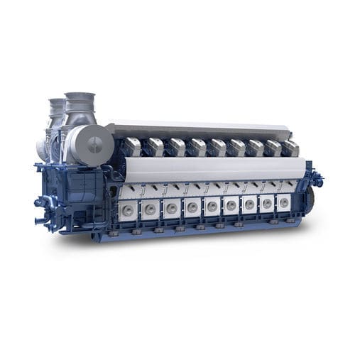 Motor a diesel - H46/60VP - Hyundai Heavy Industries-Marine Engine - multicilíndrico / para aplicações marítimas / Tier 2