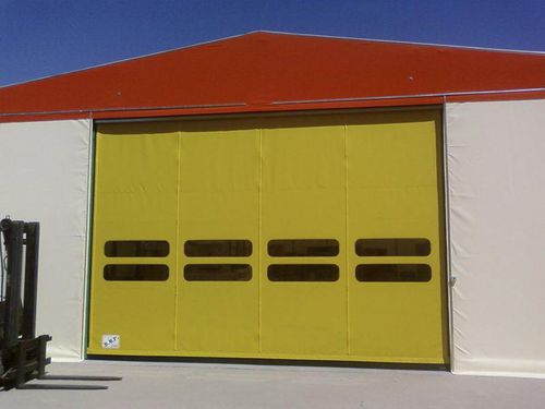 Porta autorreparável - DYNAMICROLL® - B.M.P. srl - de enrolar / de PVC / industrial