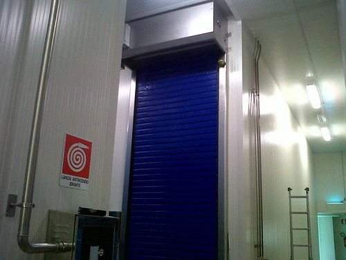 Porta de enrolar - DYNAMICROLL® FRIGO 1 - B.M.P. srl - para câmara frigorífica / para ambiente interno / industrial