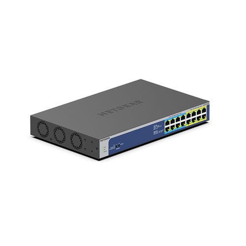 Switch de rede não gerenciável - GS516UP - NETGEAR - 16 portas / Gigabit Ethernet / com conexão sem fio
