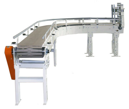 Transportador de corrente - roach conveyor - de corrente tipo "table top" / horizontal / de transporte