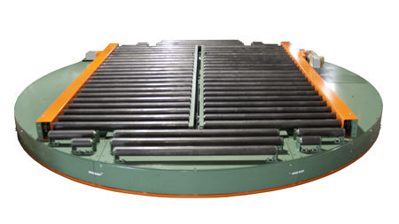 Mesa rotativa indexadora acionada por motor - max. 5000 lbs - roach conveyor - para transportador / automática