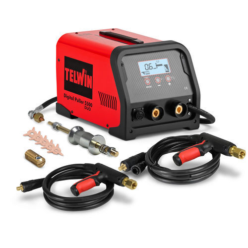 Sistema de reparação de carrocerias de veículos para repuxo de lataria - DIGITAL PULLER 5500 DUO - TELWIN - com soldadora