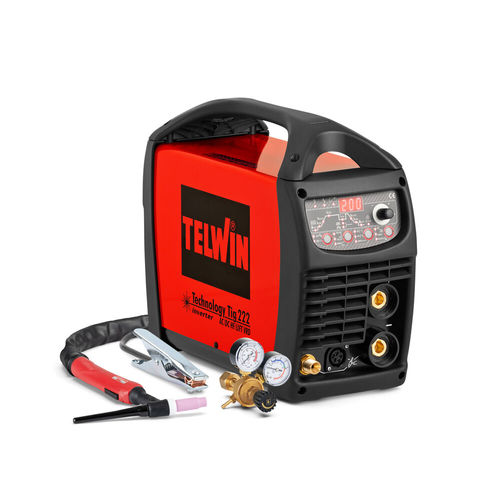 Máquina estacionária de solda TIG - TECHNOLOGY TIG 222 AC/DC + ACC - TELWIN - a arco elétrico / de pulso / MMA