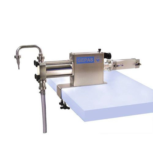 Envasadora semiautomática - AH-P - GEPAS mbH - para diversos tipos de recipientes / de garrafas / para sachês