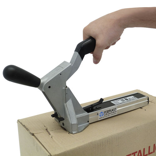 Grampeador manual - Manual stapler ROMABOX  - Ferplast - para embalagens de papelão / para fechamento de caixas / para caixas de papelão grandes