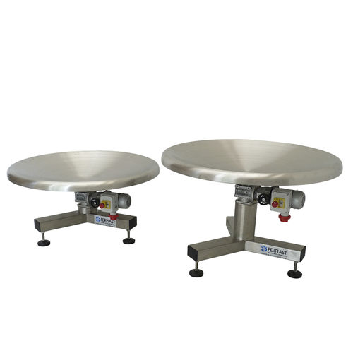 Mesa rotativa indexadora acionada por motor - Ferplast - horizontal / para linha de embalagem / para a indústria alimentar