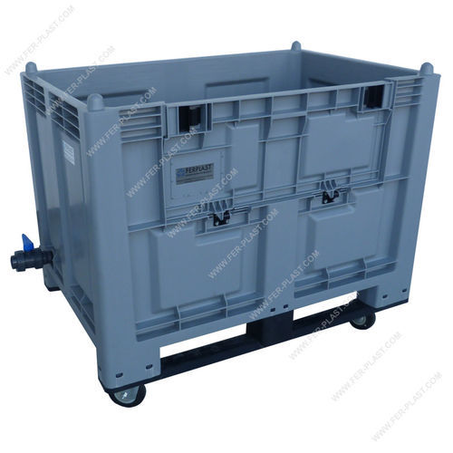 Contentor industrial - CF5 series - Ferplast - metálico / empilhável