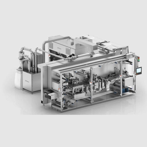 Ensacadeira com 4 soldas - CPS - OPTIMA packaging group GmbH - horizontal / flow-pack / rotativa