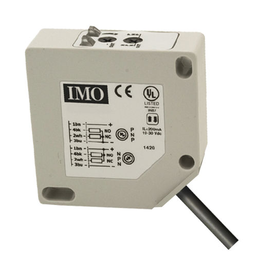 Sensor fotoelétrico tipo barreira - SQR/B020-C - IMO Precision Controls Limited - cúbico / de plástico / compacto