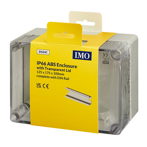Caixa de montagem com porta transparente - EN24C - IMO Precision Controls Limited - de parede / retangular / em ABS