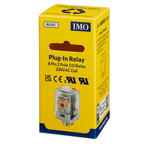 Relé de potência - RL01C - IMO Precision Controls Limited - 230 Vca / miniatura / para montagem em superfície