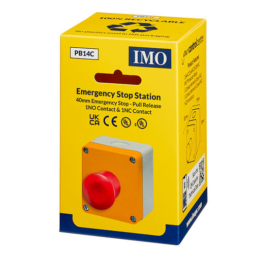Botoeira de freio de emergência - PB14C - IMO Precision Controls Limited - de 1 botão / IP67