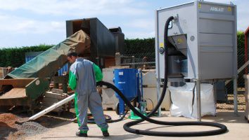 Sistema de recuperação para materiais abrasivos - ABVAC series - Shandong Kaitai Shot Blasting Machinery Share Co., - com aspiração