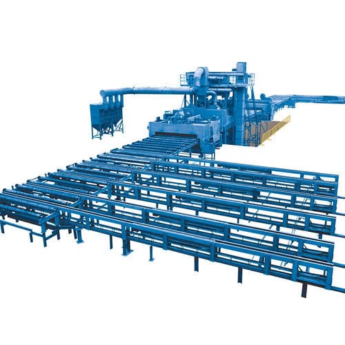 Linha de pré-tratamento de superfície de câmara - XQ69  - Shandong Kaitai Shot Blasting Machinery Share Co., - automática