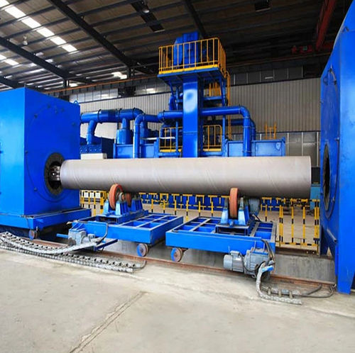 Jateadora de granalha com transportador de rolos - QGN series - Shandong Kaitai Shot Blasting Machinery Share Co., - para tubos / para tubos / para limpeza de superfícies