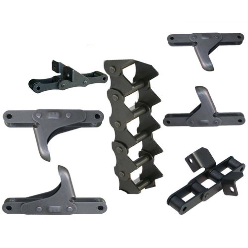 Corrente de aço - C/S Type Steel (1,2,3,4) - HANGZHOU CHINABASE MACHINERY CO., LTD. - de rolos / com fixação / agrícola