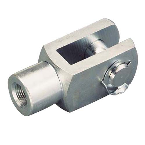 Cabeça de forquilha com orifício ovalizado - HANGZHOU CHINABASE MACHINERY CO., LTD. - com rosca macho / com perfuração transversal reforçada / em material plástico