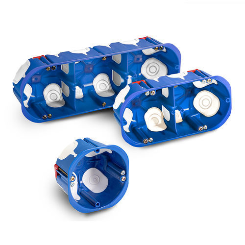 Caixa de passagem elétrica de embutir - DOMOS-K series - IDE ELECTRIC, S.L. - autoextinguível / em PP / em termoplástico