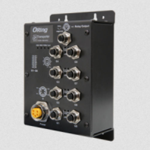 Switch de rede gerenciável - TGXS-1080-M12  - Oring Industrial Networking Corp. - 8 portas / Gigabit Ethernet / de parede