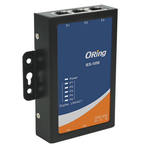 Switch de rede não gerenciável - IES-1050 - Oring Industrial Networking Corp. - 5 portas / 10/100BaseT(X) / para trilho DIN