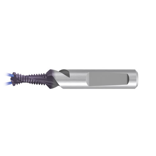 Fresa inteiriça - BGF-Z2-2xD-R30-IKZ-HE-TiCN - EMUGE-FRANKEN - para rosquear / revestida / para aço