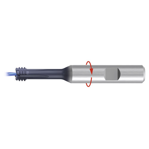 Fresa circular - ZBGF-H-2xD-IKZ-HB-TiAlN-T3 - EMUGE-FRANKEN - em carboneto sólido / para rosquear / com revestimento de TiAlN (nitreto de titânio e alumínio)