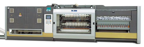 Rebobinadeira-cortadeira longitudinal automática - 1 000 - 2 100 mm, max. ø 300 mm | FA 300 - Ghezzi & Annoni - para papel / para filme plástico / para fita adesiva